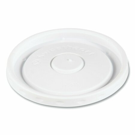 SOLO Polystyrene Food Container Lids, White, Plastic, 2400PK LVS535-00007